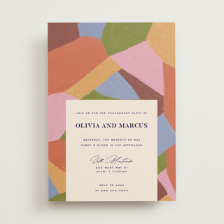 Colorful Moment Engagement Party Invitations
