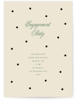 Polka dot Engagement Party Invitations