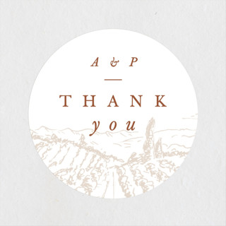 Arrington Engagement Party Favor Stickers