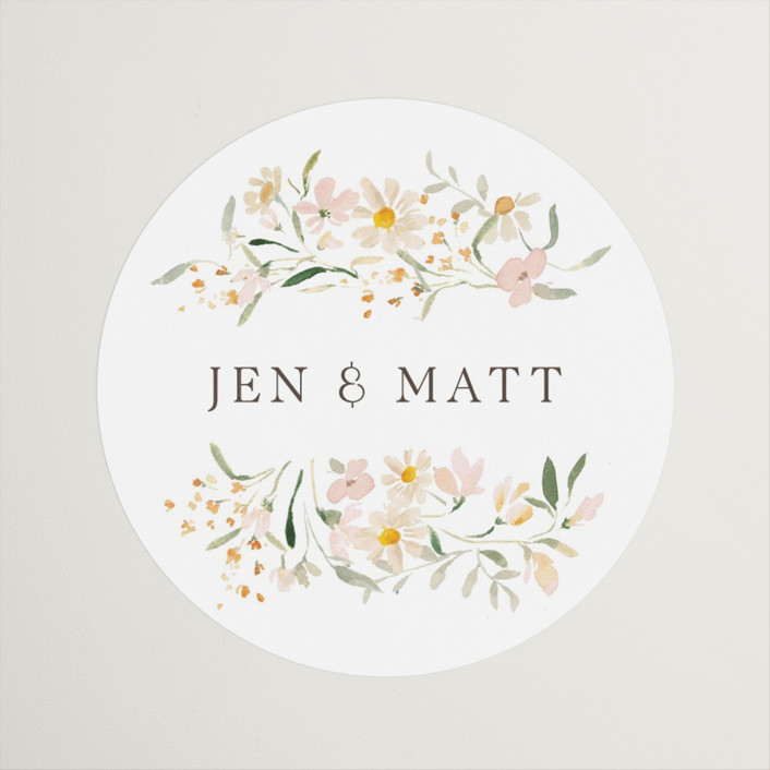 Engegment Sticker Garden Engagement Engagement Party Favor Stickers by Itsy Belle Studio ...