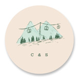 Apres Yes Engagement Party Favor Stickers