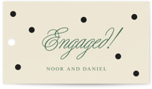Polka dot Engagement Party Favor Tags