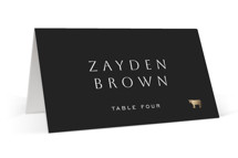 Twilight Foil-Pressed Place Cards - Beef