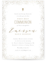 Heavenly blessings Foil-Pressed Confirmation Invitations