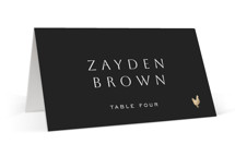 Twilight Foil-Pressed Place Cards - Chicken
