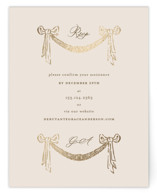 Foil-Pressed Debutante Party Enclosure Cards