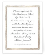 Prelude Foil-Pressed Debutante Party Enclosure Cards