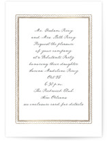 Prelude Foil-Pressed Debutante Party Invitations