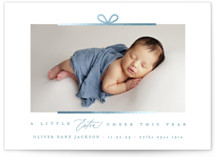 Our Perfect Gift Foil-Pressed Holiday Birth Announcements
