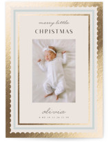 Candy Wrap Foil-Pressed Holiday Birth Announcements