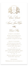Gold Crest Foil-Pressed Long Menus