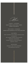 Formal lines Foil-Pressed Long Menus