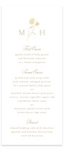 The Romantic Foil-Pressed Long Menus