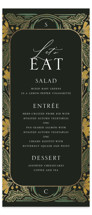 Embellished Foil-Pressed Long Menus