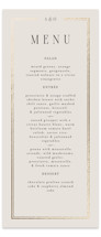 Grace Foil-Pressed Long Menus