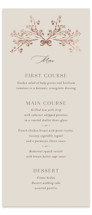 Shining Florals Foil-Pressed Long Menus