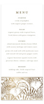 By the Seashore Foil-Pressed Long Menus