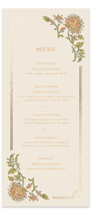 Marigold Foil-Pressed Long Menus