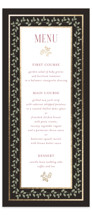 Flouriishing Foil-Pressed Long Menus