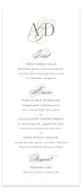 Gilded Ampersand Foil-Pressed Long Menus