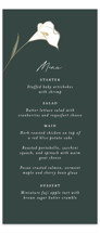 Elegant Lillies Foil-Pressed Long Menus