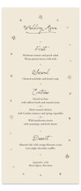 Written in the Stars Foil-Pressed Long Menus