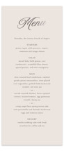 Tux Foil-Pressed Long Menus