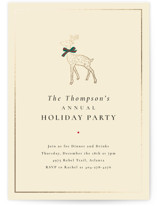 Decked Out Deer Foil-pressed Party Invitation