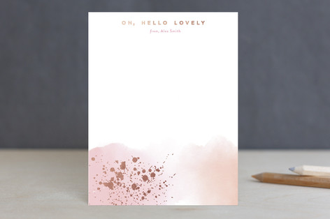 Hello Lovely Foil-Pressed Stationery
