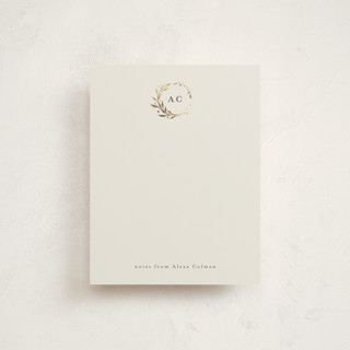 Lovely Wreath Foil-Pressed Stationery