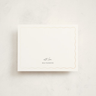 Scallop Foil-Pressed Stationery