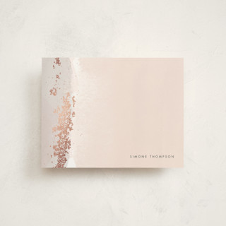 Brushed Edge Foil-Pressed Stationery
