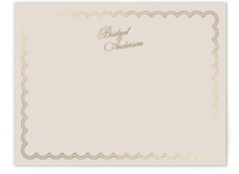 Gilded scallop Foil-Pressed Stationery