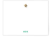 Lucky Four Foil-Pressed Stationery