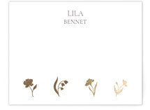 Botanical Foil Foil-Pressed Stationery