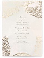 Foil-Pressed Quinceanera Invitations