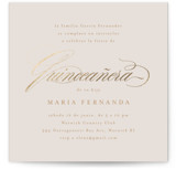 Foil-Pressed Quinceanera Invitations