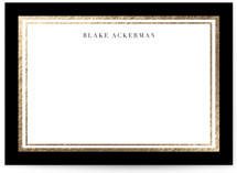 Gold Notes Foil-Pressed 5x7 Personalized Stationery