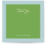 Squared Thank You Foil-Pressed 5x7 Personalized Stationery