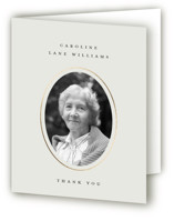 Foil Memorial Thank You Cards
