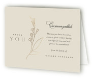 Foil Memorial Thank You Cards