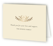 Foil Memorial Thank You Cards