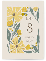 storybook garden Foil-Pressed Party Table Numbers