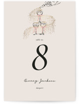 Sparkling Champagne Tower Foil-Pressed Party Table Numbers