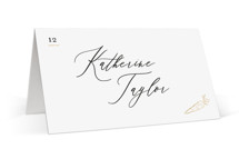Gilded icons Foil-Pressed Place Cards - Vegetarian