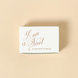 Script Love Is Sweet Cake Box, Set of 50 Favor Boxes