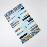 Mint Floral Outdoor/Travel Backgammon Set (Wood Pieces) Games