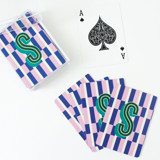 Maxi Blueberry Monogrammed Playing Cards Games