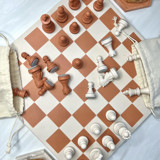 Terracotta Chess Board Set Games