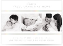 Tiny Flourish Gloss-Press® Birth Announcements